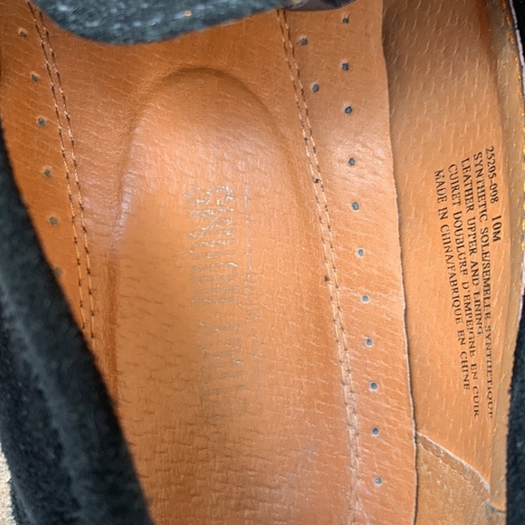 Stacy Adam COLFAX Mac Toe Penny Slip On Black Suede Men’s Dress Shoe size 10 - Picture 13 of 14